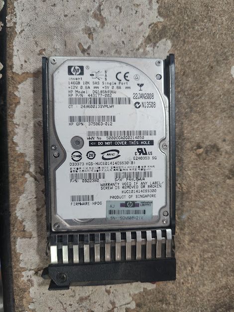 Жесткий диск Винчестер HDD 146 Gb / Гб HP DG146A4960 2.5" SAS № 241609102 - фото фото фото 0