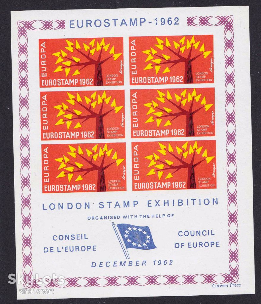 Великобритания  1962 г - MNH - сувенирный лист - фото фото фото 0