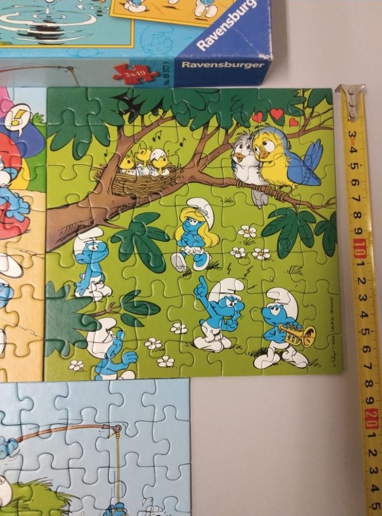 Дитячі пазли Ravensburger Смурфики 3в1  (3x49 елементів) Смурф - фото фото фото 5
