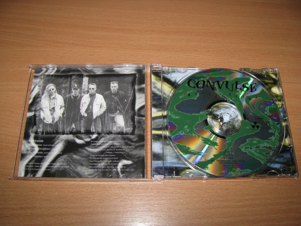 CONVULSE - Reflections  (1994 Nuclear Blast 1st press) - фото фото фото 1