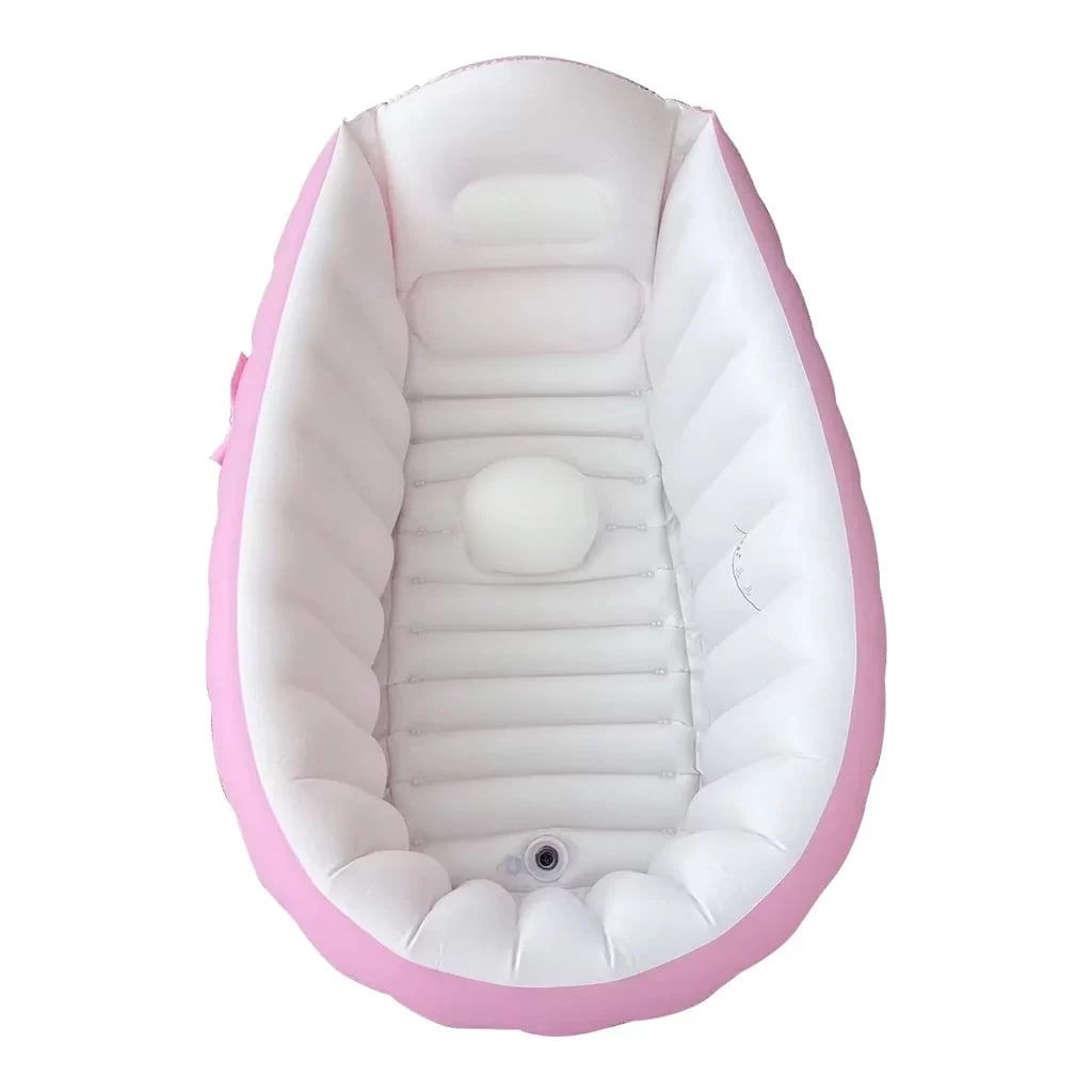 Дитяча Надувна ванна з насосом Intime Baby Bath Tub Рожевий - фото фото фото 4