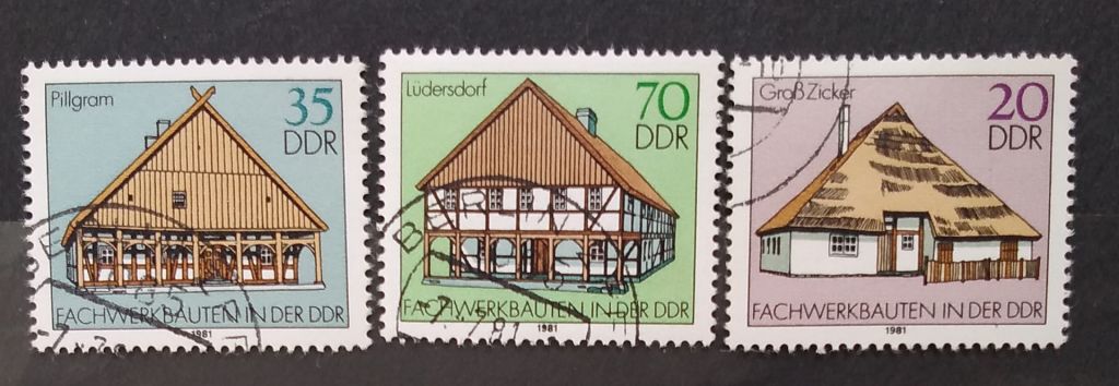 ГДР 1981 г - Фахверковые здания в ГДР, гаш - фото фото фото 2