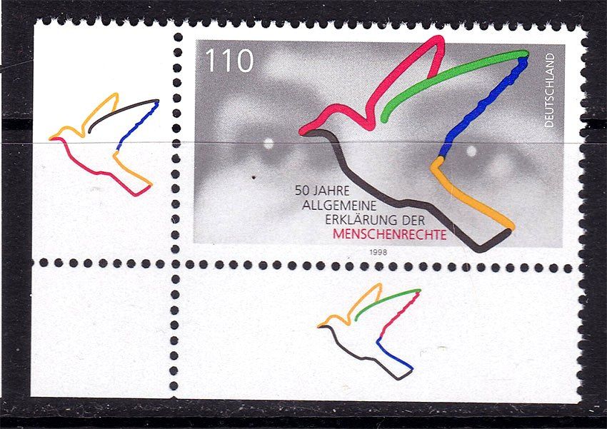 Германия  ФРГ  1998 г  MNH  - голубка - фото фото фото 0