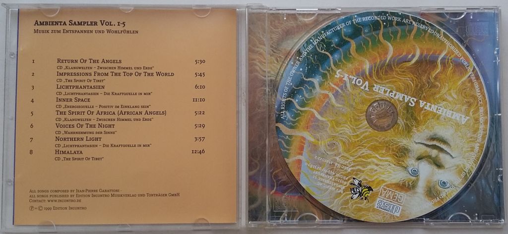 VARIOUS   Ambienta Sampler Vol. 1-5 CD   (Germany) - фото фото фото 1