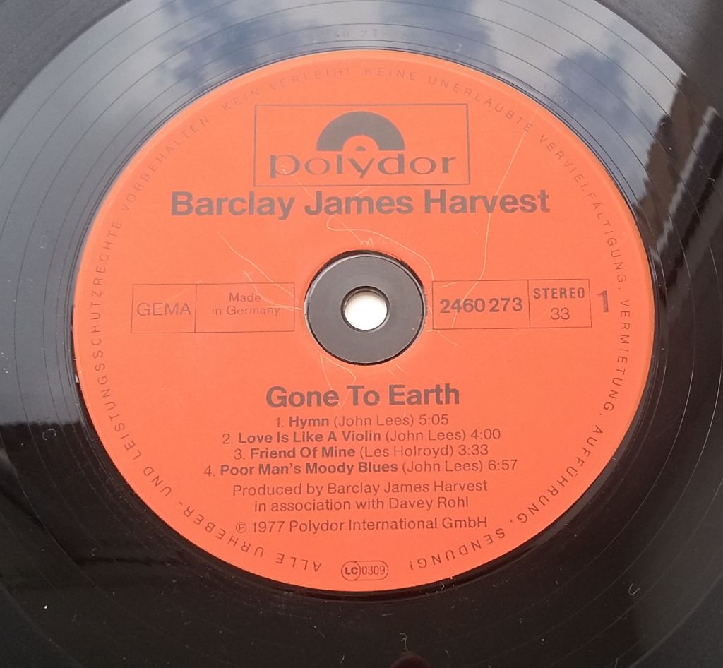 BARCLAY JAMES HARVEST Gone To Earth LP VG++/EX- - фото фото фото 3