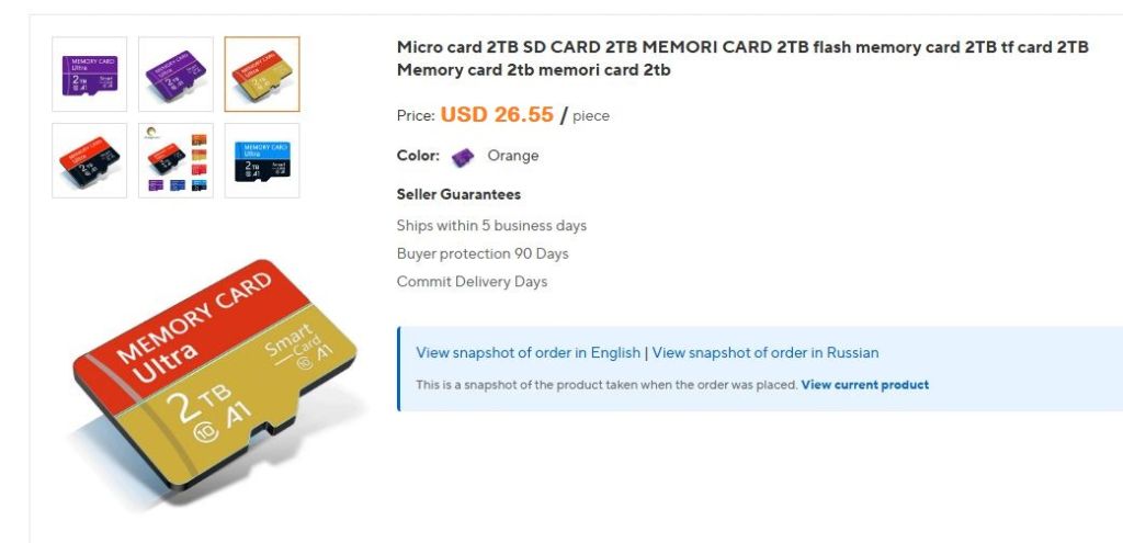 Micro Card SD Card 2TB Memory Card Class 10, НОВА - фото фото фото 1