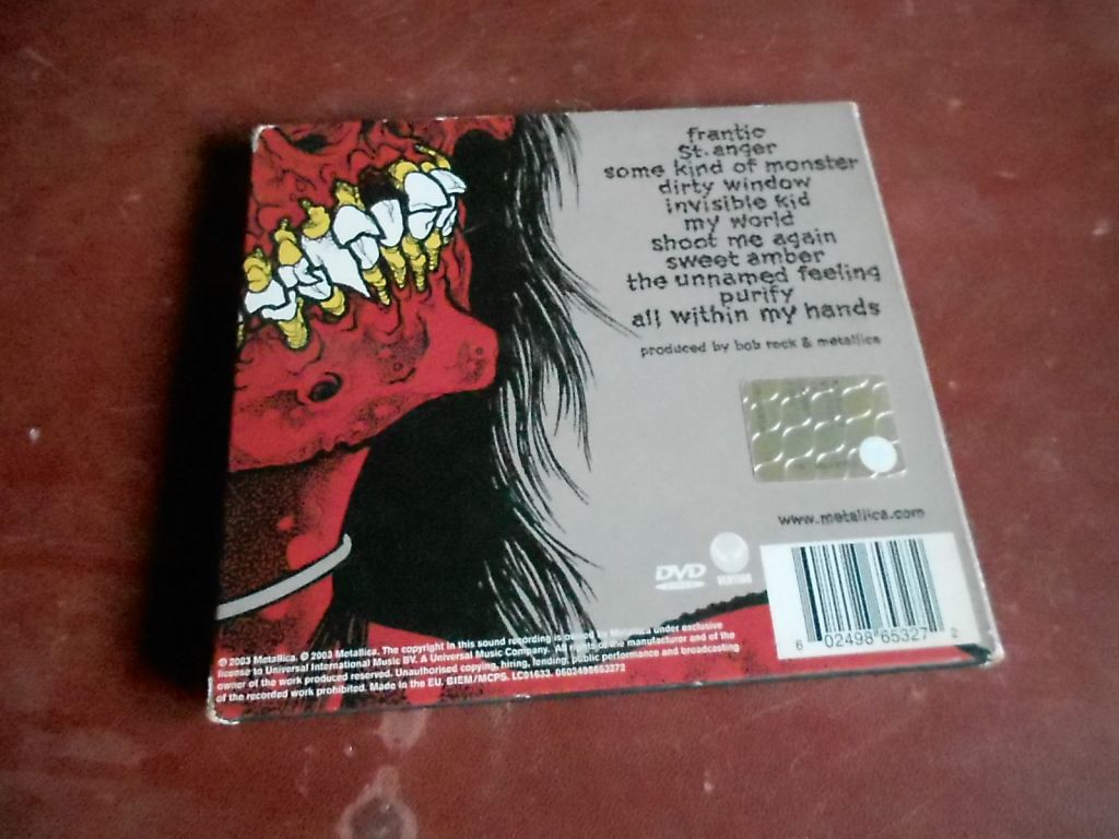 Metallica St.Anger CD + DVD фирменный б/у - фото фото фото 1
