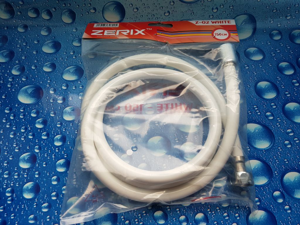 Шланг для душа ZERIX Z02 WHITE 150cм белый. - фото фото фото 6