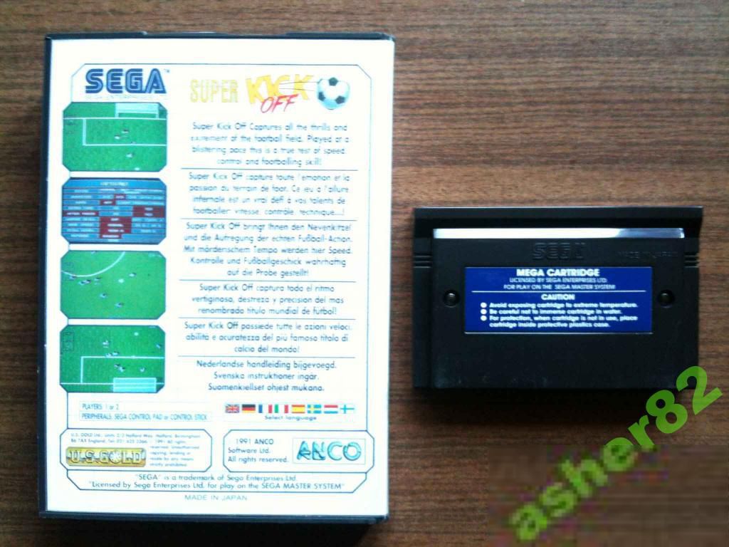 Игра на Sega Master System "Super Kick Off"      (PAL) - фото фото фото 1