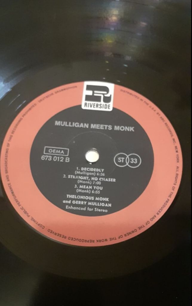 Платівка  Thelonious Monk And Gerry Mulligan – Mulligan Meets Monk - фото фото фото 3