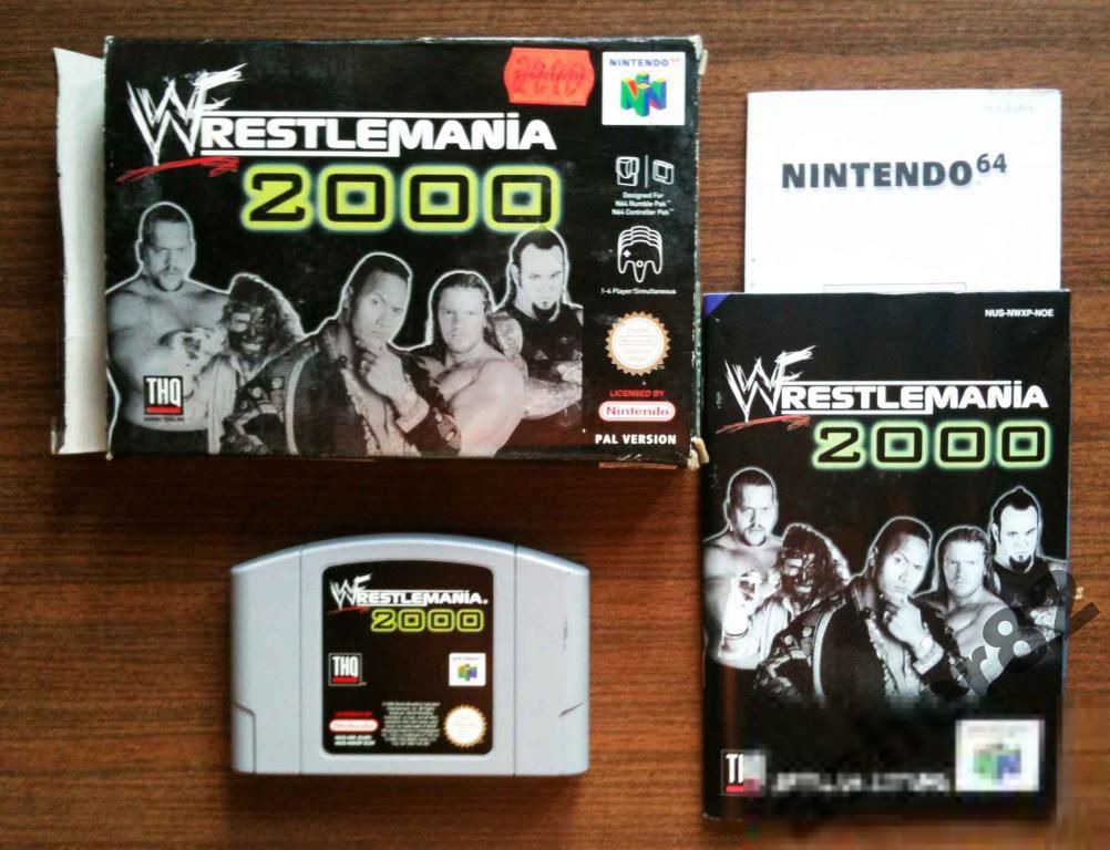 Игра на Nintendo 64 "WWF Wrestlemania 2000"       (PAL) - фото фото фото 0