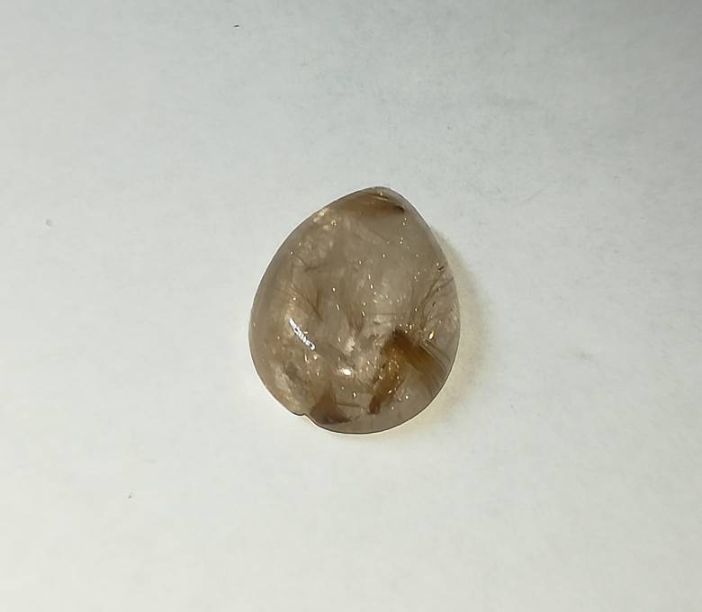 Кварц волосатик 12.83 CT  14.0 X 18.6 X 6.4 mm. - фото фото фото 4