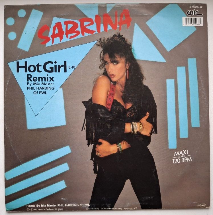 Sabrina - Hot Girl  (Remix) - 1988.  (EP). 12. Vinyl. Пластинка. Germany. - фото фото фото 1