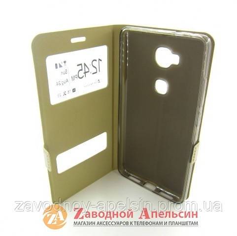 Чехол книжка Huawei Honor 5X GR5 Smart Case gold - фото фото фото 2