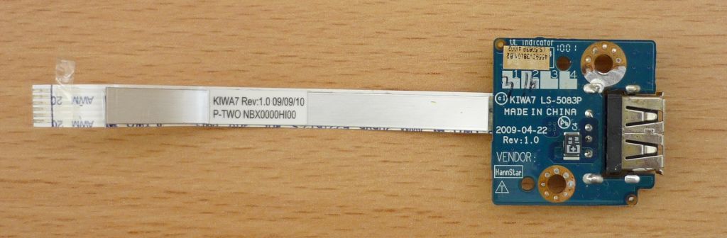Гнездо USB со шлейфом Lenovo G550 G555 - фото фото фото 2