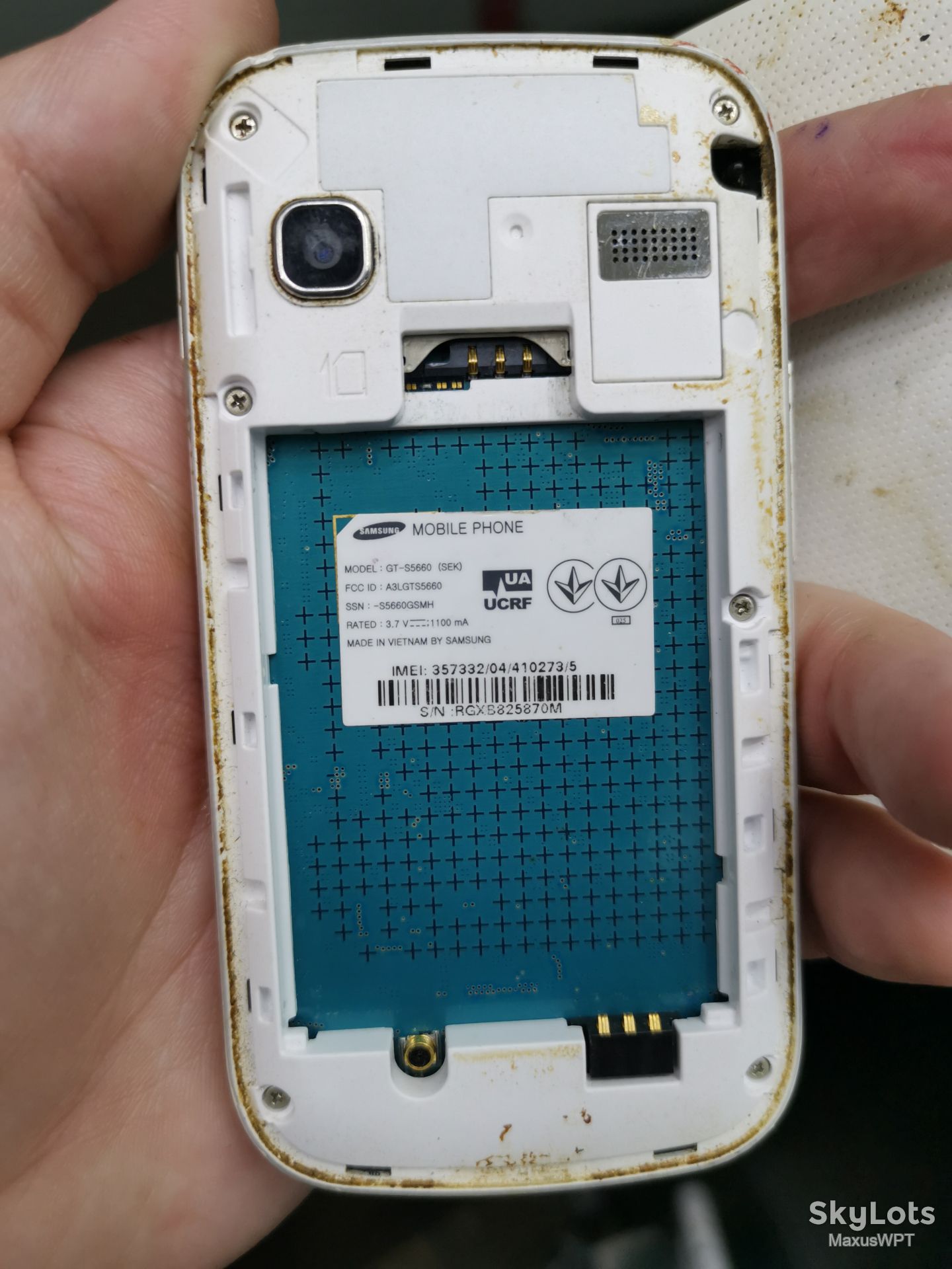#399 Sklad samsung gio s5660 white - фото фото фото 2
