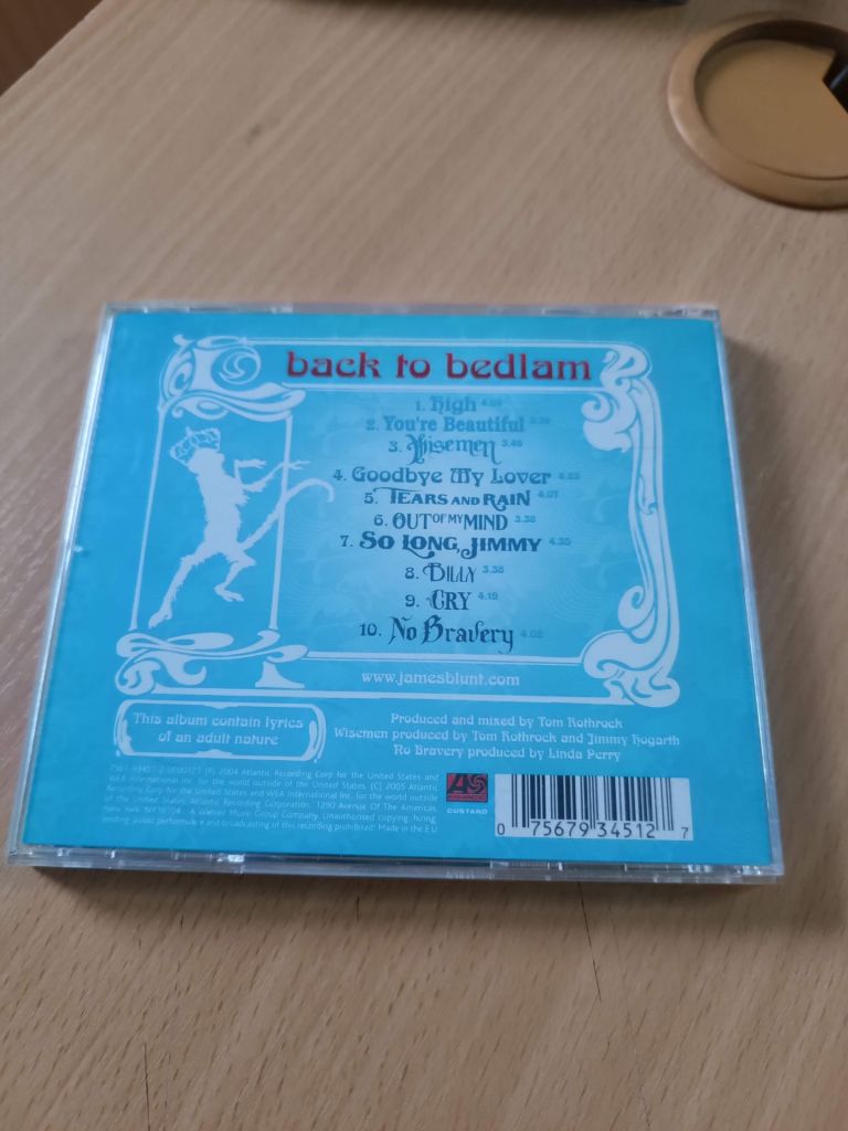 CD фірма - James Blunt – Back To Bedlam - фото фото фото 1