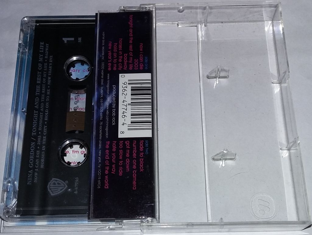 NINA GORDON Tonight And The Rest Of My Life. Cassette  (US) - фото фото фото 1