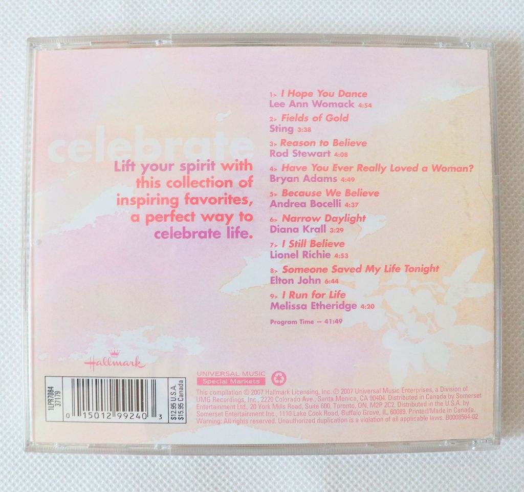 Believe - Songs to Lift the Spirit - Hallmark - Audio CD 2007 - фото фото фото 2