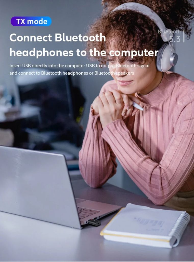 USB AUX адаптер 3в1 Bluetooth 5.3 стерео приёмник ресивер трансмиттер - фото фото фото 10