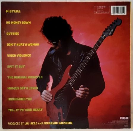 Lou Reed - Mistrial - 1986.  (LP). 12. Vinyl. Пластинка. Germany. - фото фото фото 1