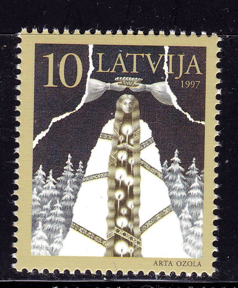 Латвия  1997 г MNH - Рождество - фото фото фото 0