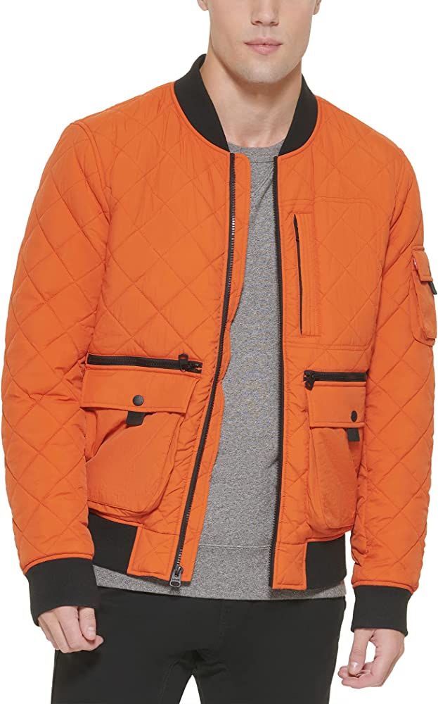 Бомбер Levis Dry Touch Nylon Quilted Utility Bomber Jacket - фото фото фото 2