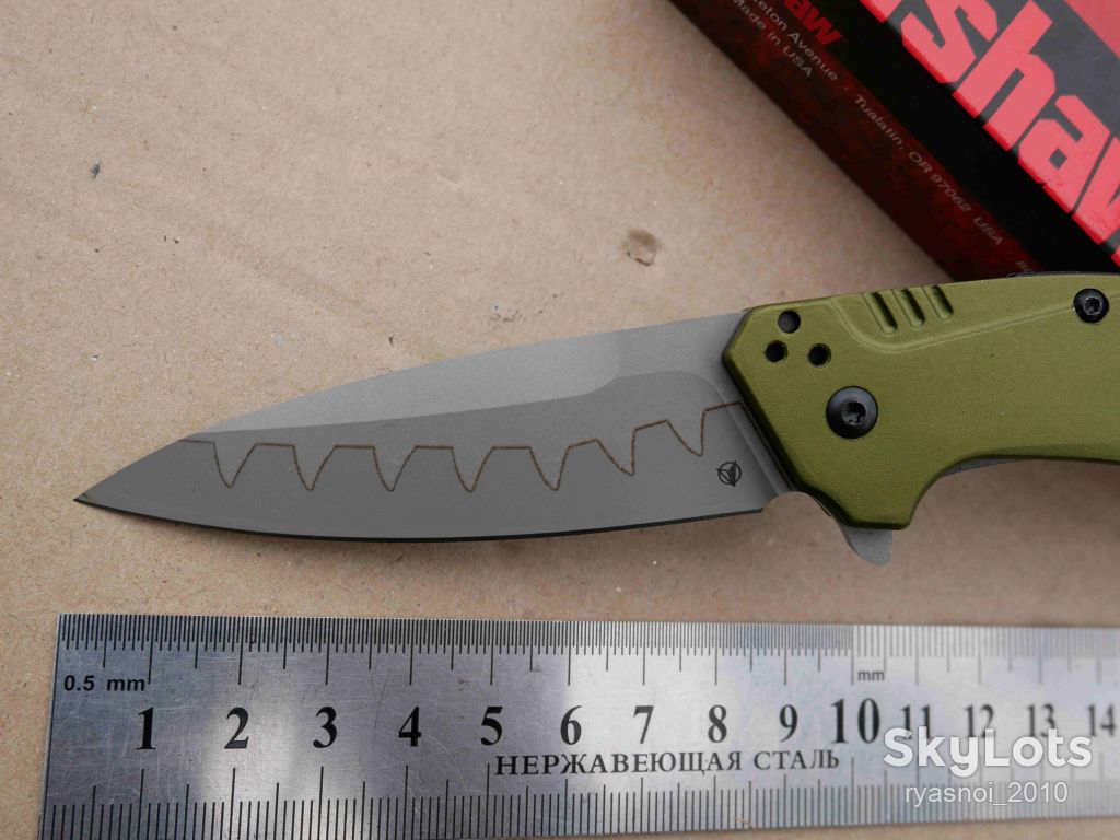 Kersh Dividend 1812OLCB, D2, Aluminum, Replica, Assisted SpeedSafe®, OEM, EDC, Liner Lock - фото фото фото 1