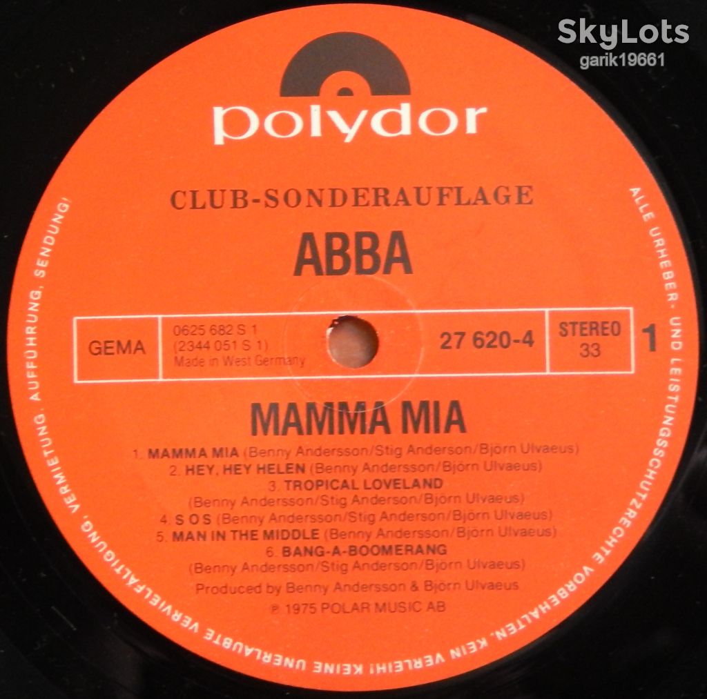ABBA – Mamma Mia  (Polydor – 27 620-4, Germany) NM-/EX+ - фото фото фото 2