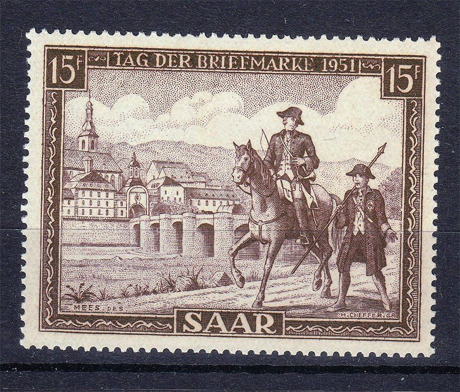 Германия . SAAR  1951 г  MNH - - фото фото фото 0