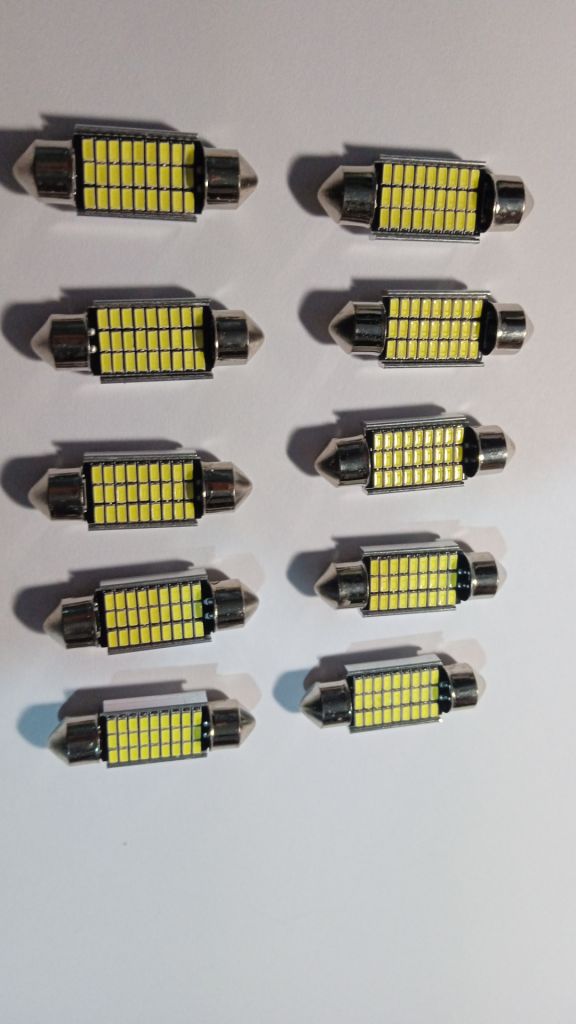 Светодиодная лампа 27SMD 12V 36мм   (качество) - фото фото фото 0
