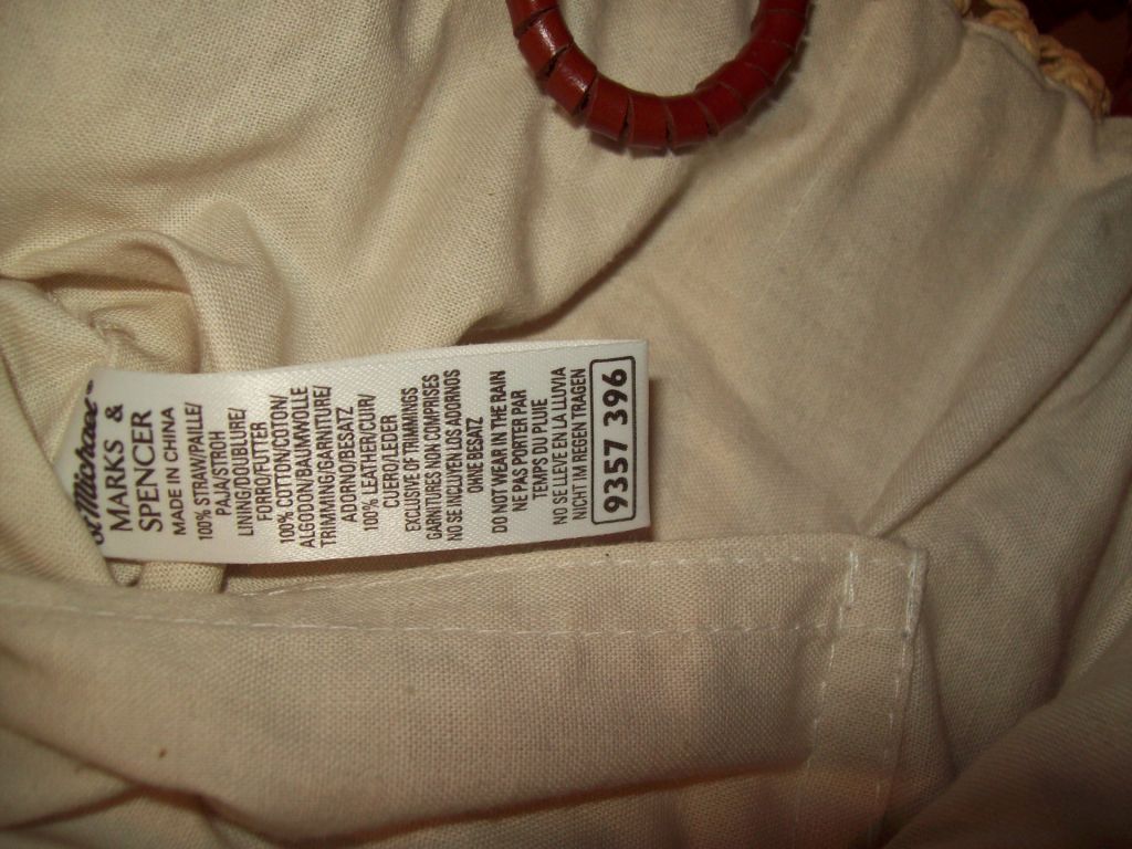 Сумка из соломы соломки соломенная Marks &amp; Spencer - фото фото фото 6