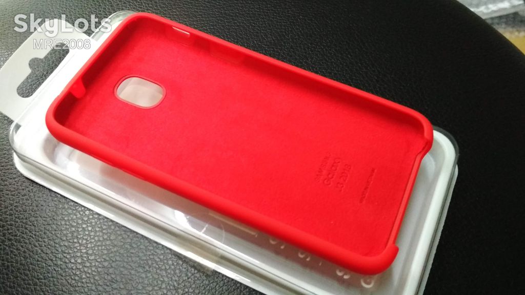 Чехол Silicone Cover для Samsung Galaxy J3 2018 red - фото фото фото 3