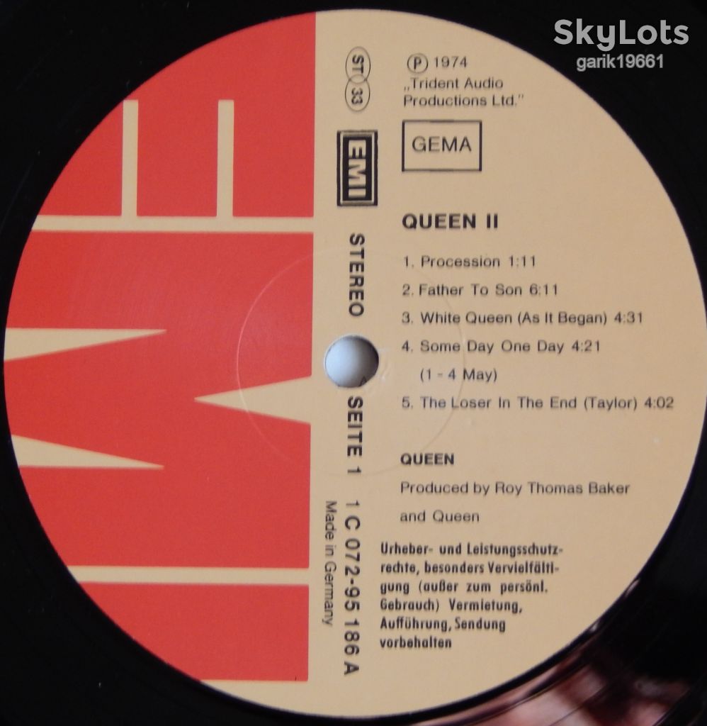 Queen – Queen II   (EMI – 1C 072-95 186, Germany) insert EX/NM- - фото фото фото 4