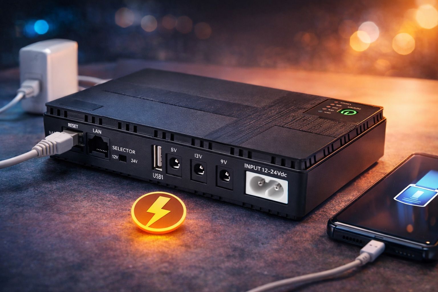 Джерело безперебійного живлення для роутера 10400mAh / Безперебійник для роутера / Повербанк для роутера - фото фото фото 0