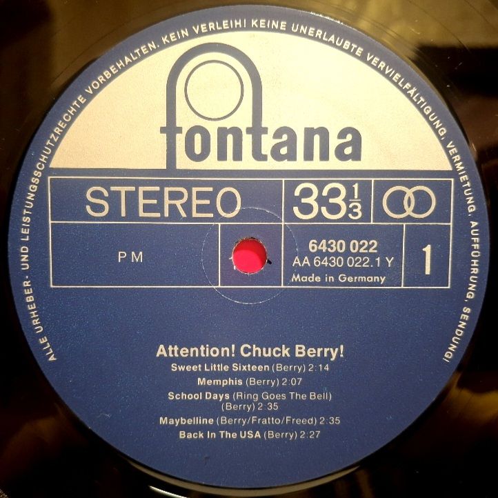 Chuck Berry - Attention! - 1957-73.  (LP). 12. Vinyl. Пластинка. Germany. - фото фото фото 2