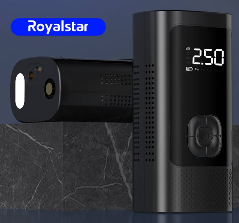 Портативный автокомпрессор аккумуляторный Royalstar RSD-CZX11D, черный - фото фото фото 6