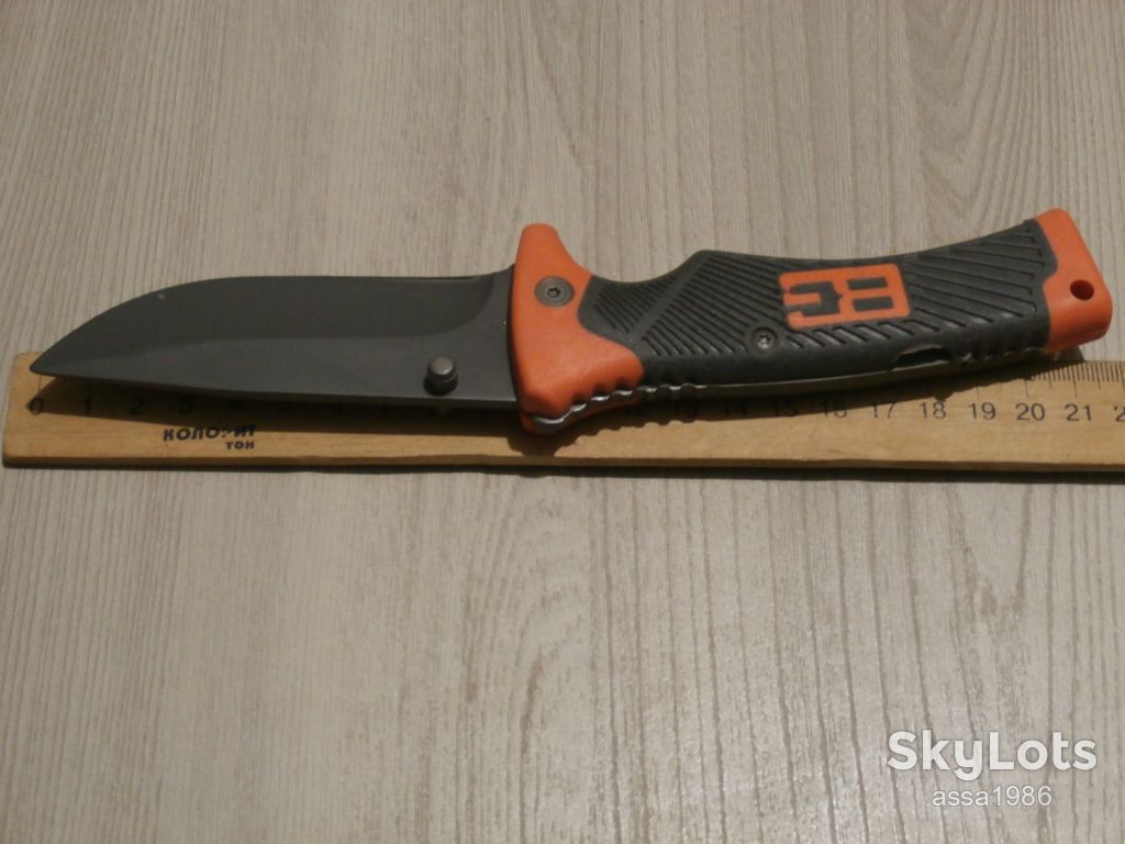 Туристичний складний ніж Gerber Bear Grylls Survival series 22см в чехлі на пояс - фото фото фото 8