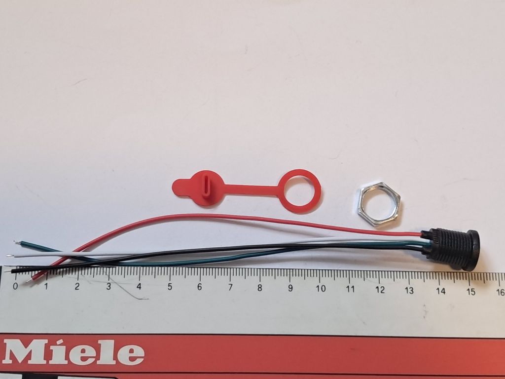 Роз'єм,коннектор USB-C 4PIN Врізний під отвір 11мм - фото фото фото 2