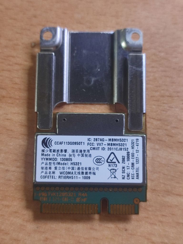 3G модем Ericsson H5321  (FRU 04W3786) Mini PCI-E для Lenovo ThinkPad - фото фото фото 1
