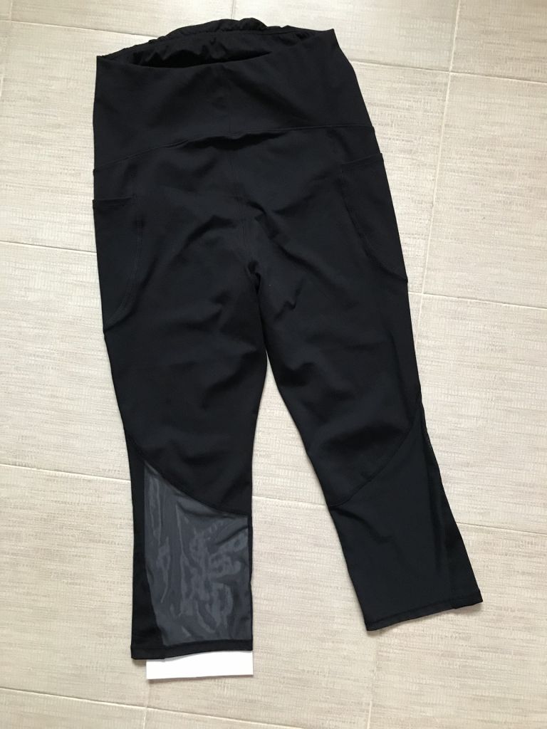 Спортивные капри леггинсы, с сетчатыми вставками, для беременных H&amp;M.  S М - фото фото фото 8