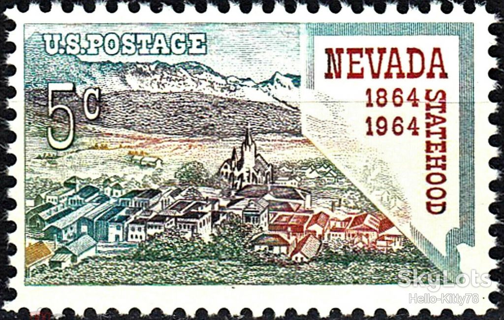 США 1964 100 лет штату Невада Mi 862 MNH - фото фото фото 0