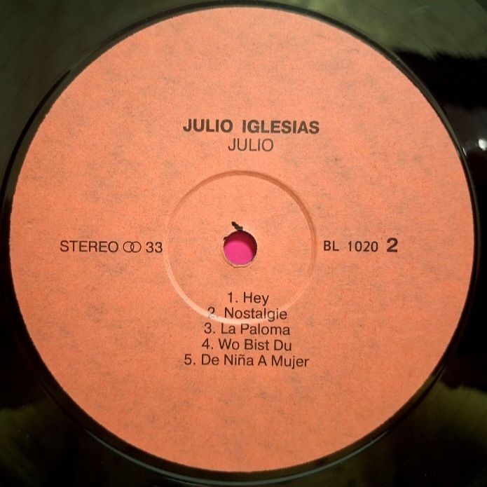 Julio Iglesias - Julio - 1983.  (LP). 12. Vinyl. Пластинка. Rare. - фото фото фото 3