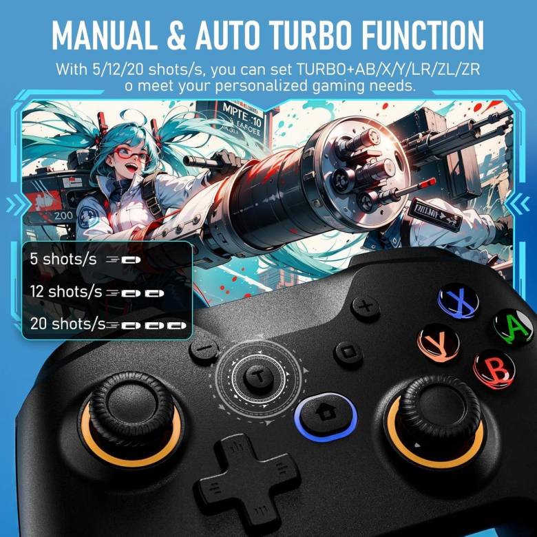 6463-Diswoe обновление контроллера Switch, Bluetooth Switch Pro Controller для Switch/Lite/OLED с дж - фото фото фото 6