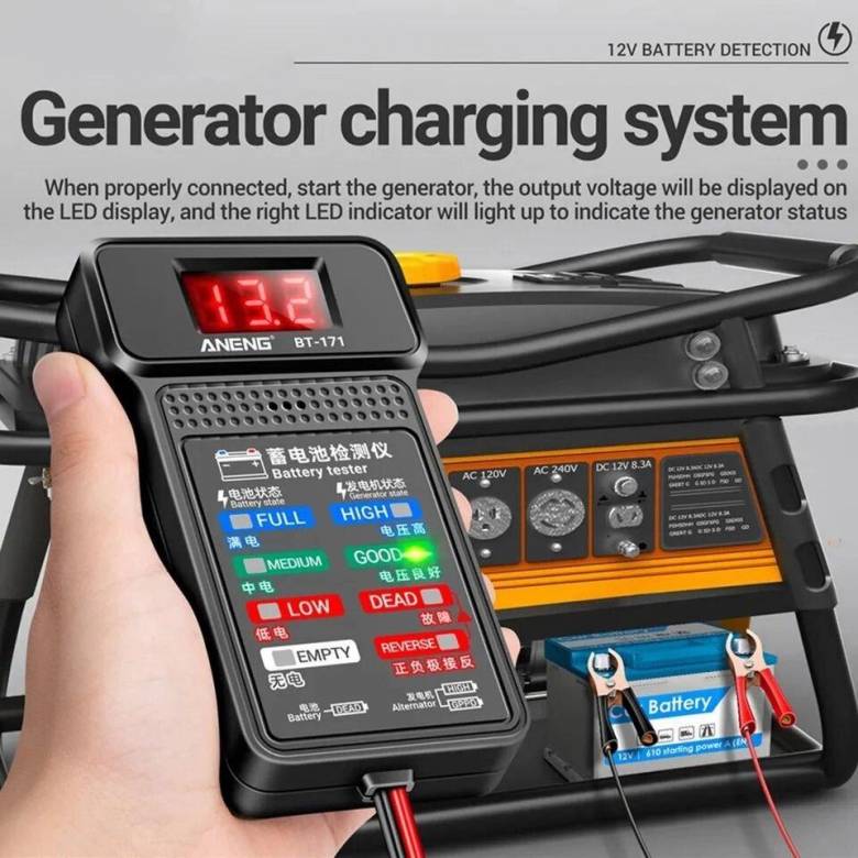 Тестер АКБ 12v Digital Battery Tester Aneng Bt-171 - фото фото фото 2