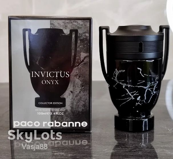 Invictus Onyx Collector Edition Rabanne для чоловіків 100 мл БЕЗКОШТОВНА ДОСТАВКА НП - фото фото фото 0