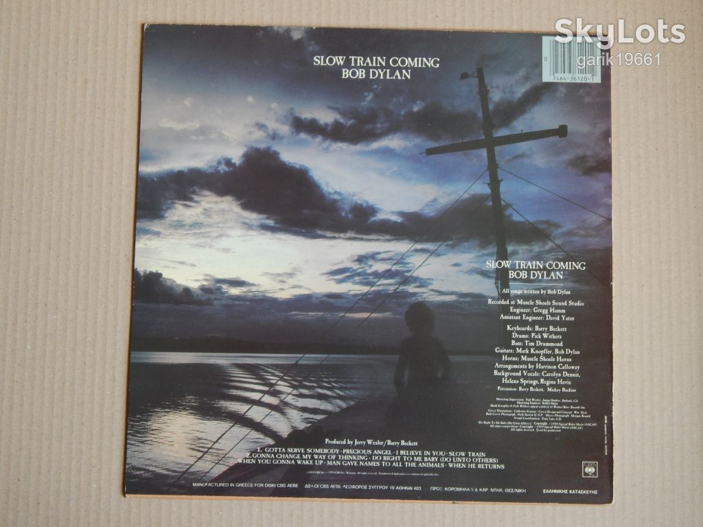 Bob Dylan ‎– Slow Train Coming   (CBS ‎– 86095, Greece) NM-/EX+ - фото фото фото 1