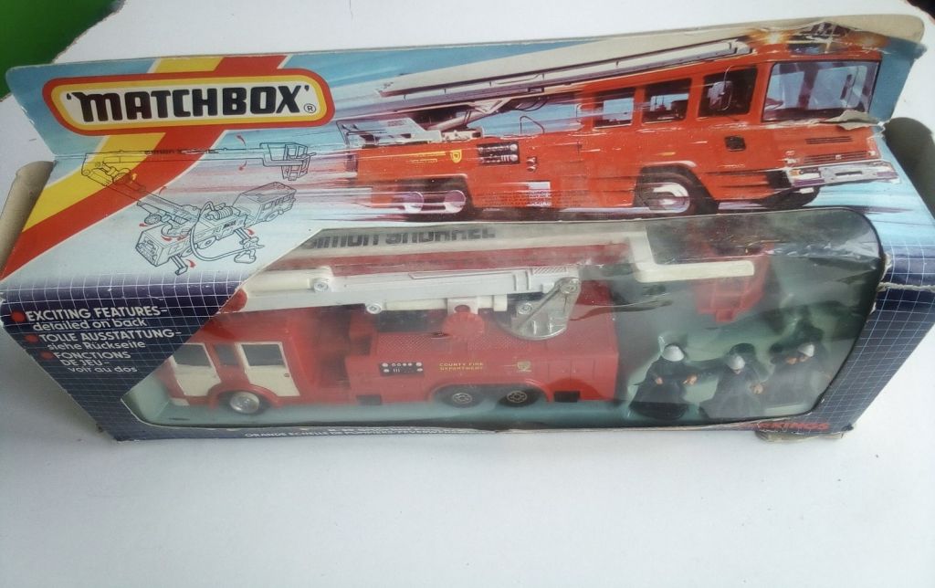 Matchbox SuperKings K-39 ERF Snorkel Fire Engine 1987 - фото фото фото 2