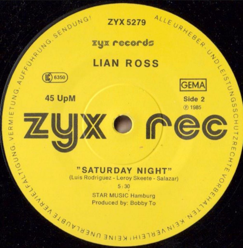 Lian Ross - Fantasy / Saturday Night - 1985.   (EP). 12. Vinyl. Пластинка. Germany - фото фото фото 3