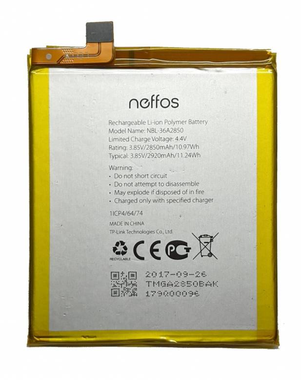 Аккумулятор TP-Link Neffos NBL-36A2850 - фото фото фото 0